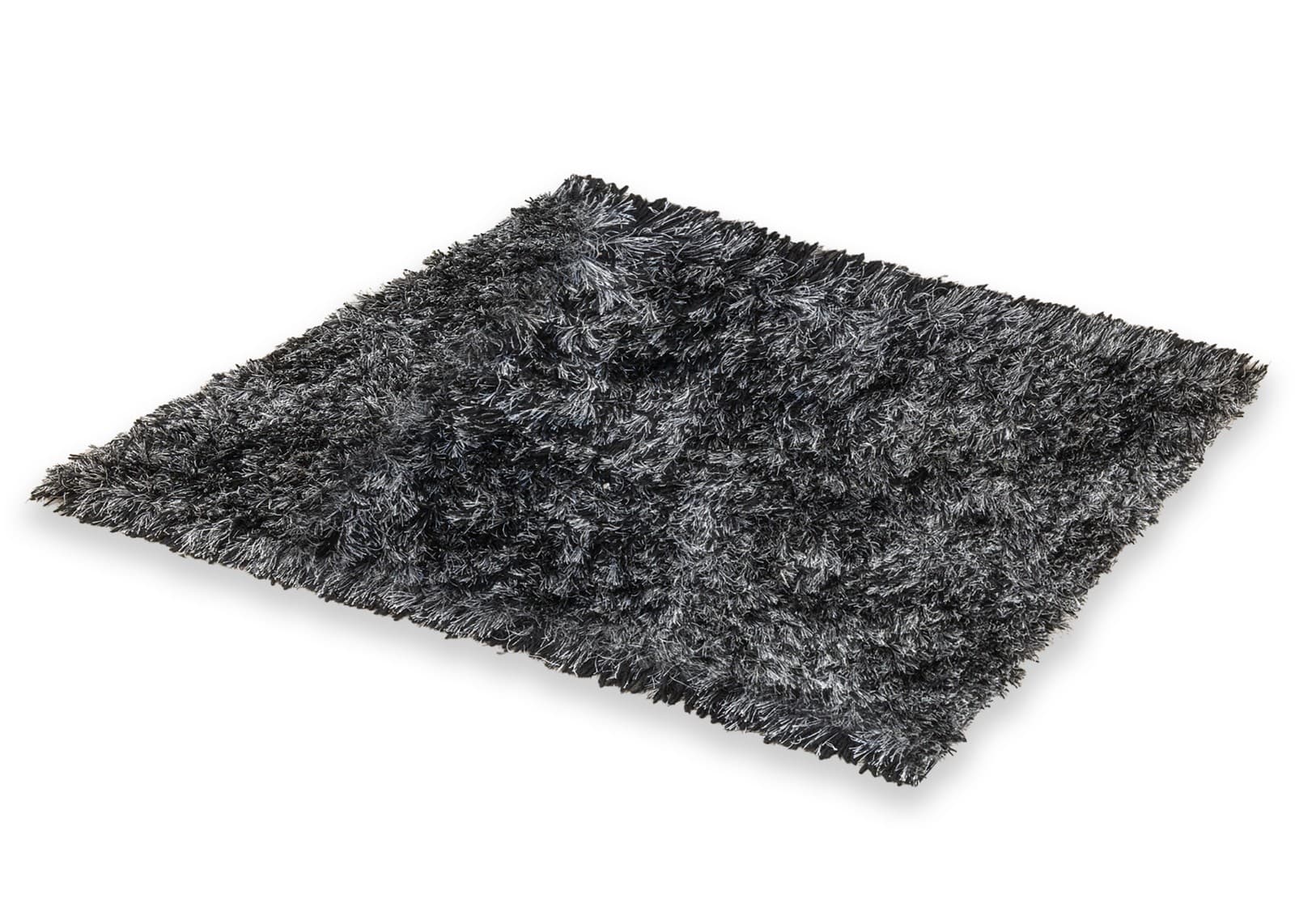 Stark Carpets Black and White Shag 12' x 12.5' Contemporary Modern Area Rug