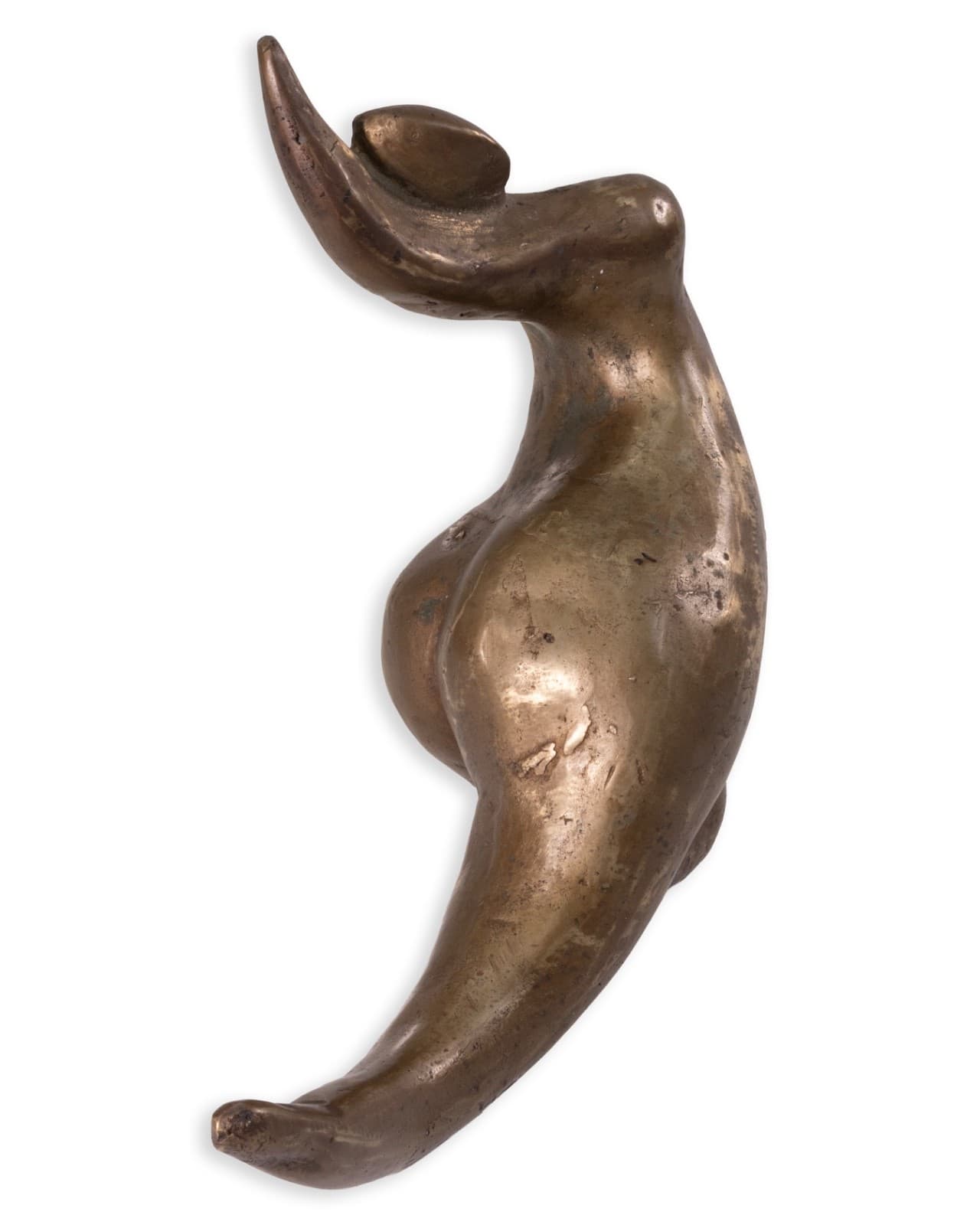 Richard Kozlow - Untitled (Abstract Figurative), 1996 Modernist Bronze Sculpture