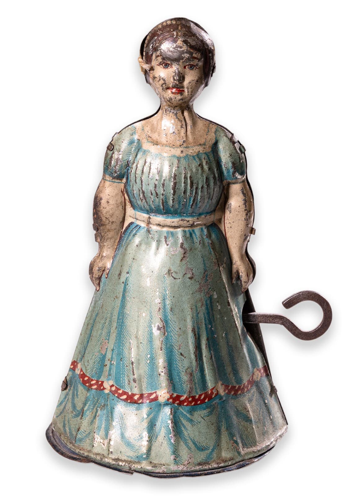 Heinrich Fisher & Co Woman in Apron Antique Windup Tin Toy Collectables 1920s