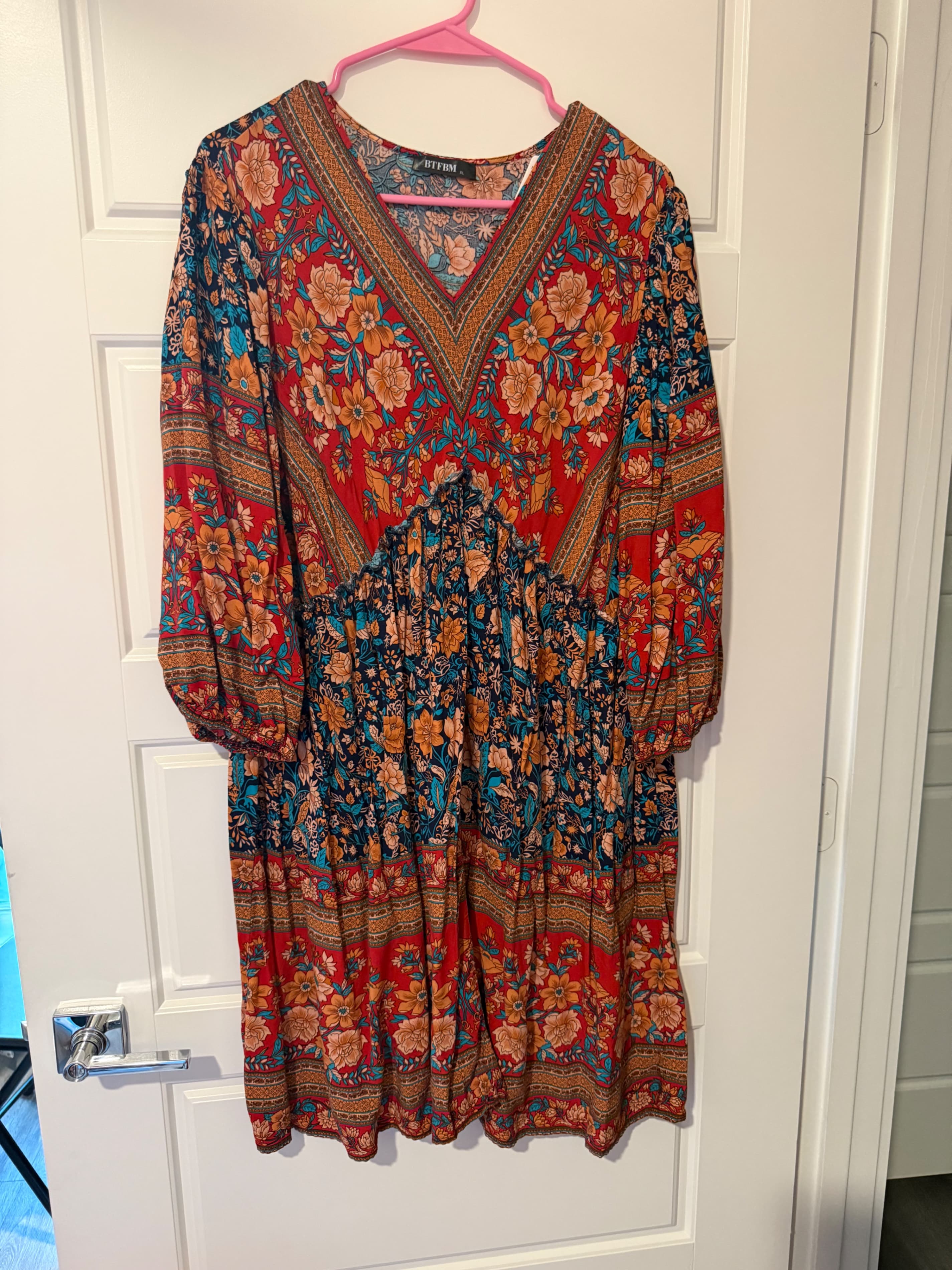 BTFBM Floral Boho Dress XL