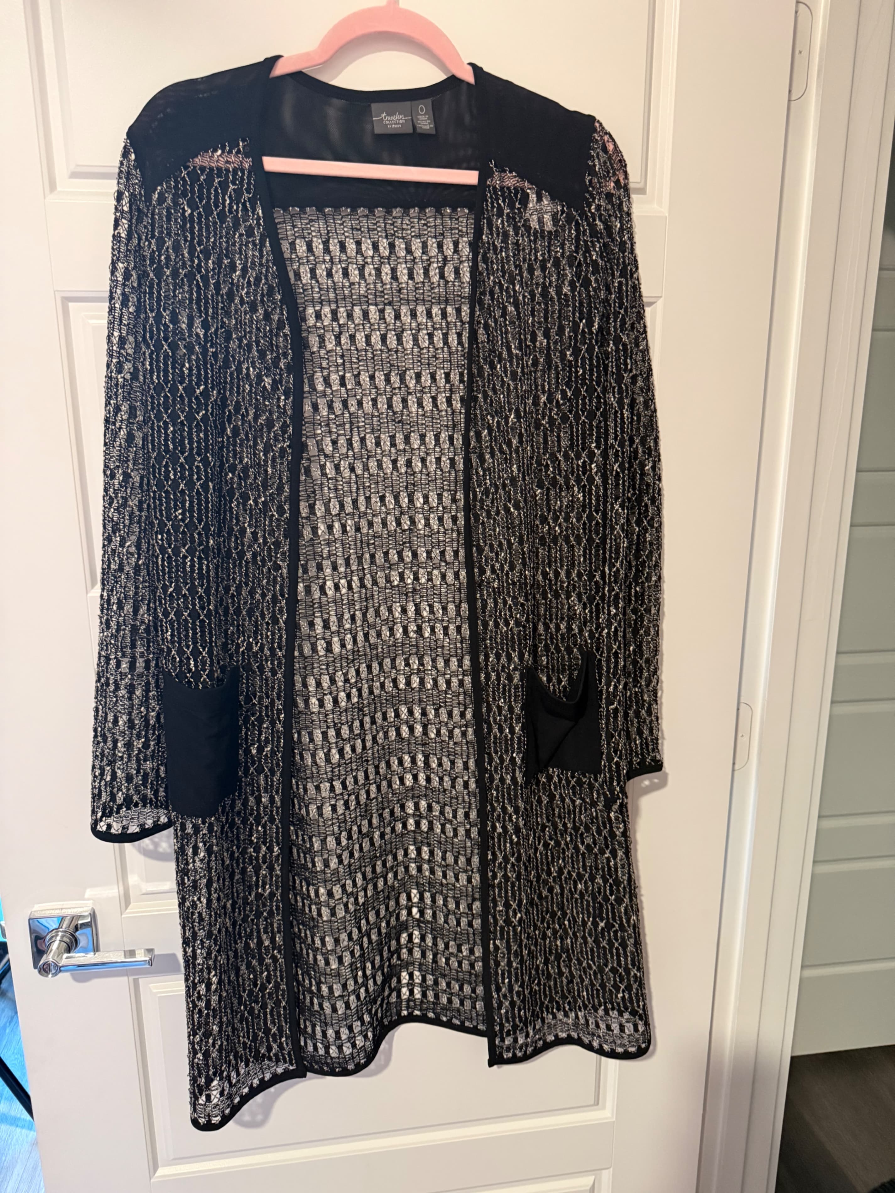 Chico's Travelers Collection Open Cardigan Size 0