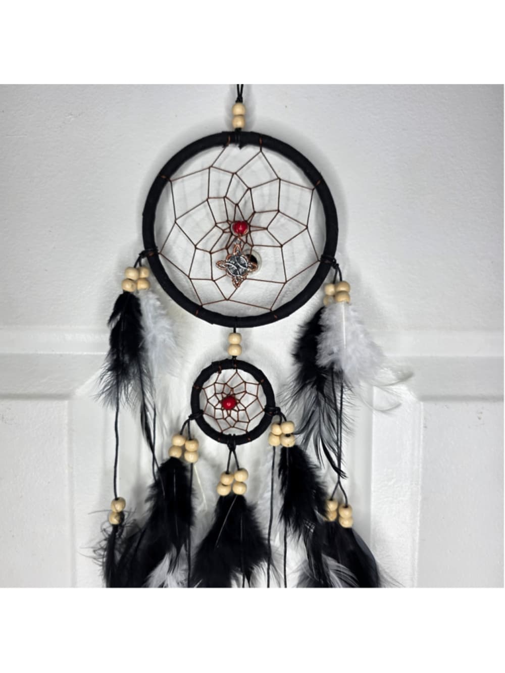 Copper Wire Wrapped Celtic Knot Dreamcatcher — Handcrafted Protection Talisman
