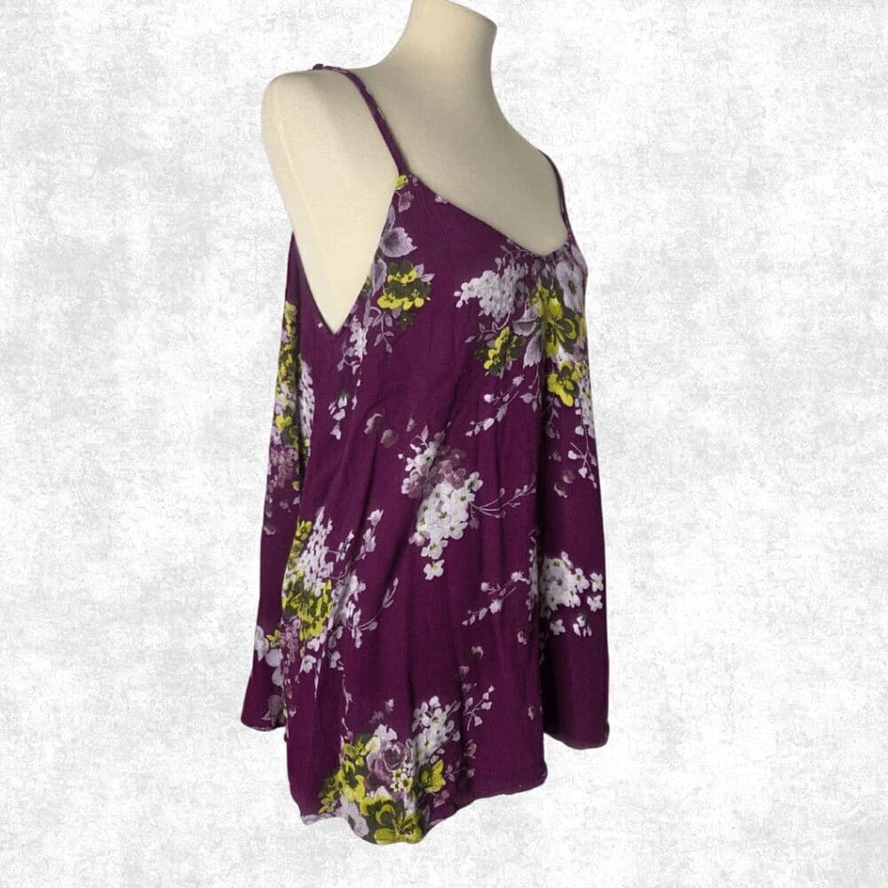 Torrid Purple Floral Cami – Size 0 (12)