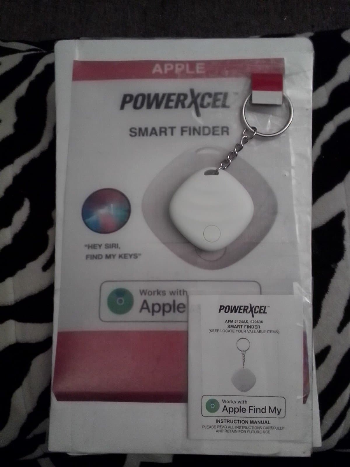 POWERXCEL SMART FINDER - Locates your Valuable Items/ Works w/Apple Find My -NEW