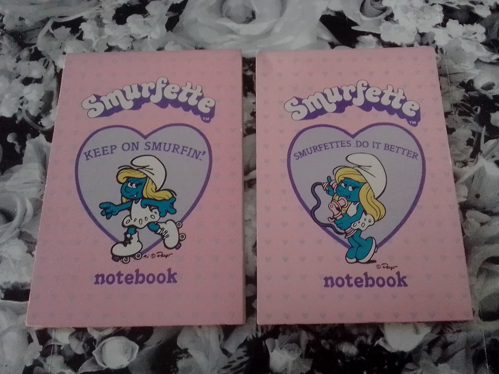 Vintage Smurfette Notebooks - Brand New - Set of (2) Notebooks