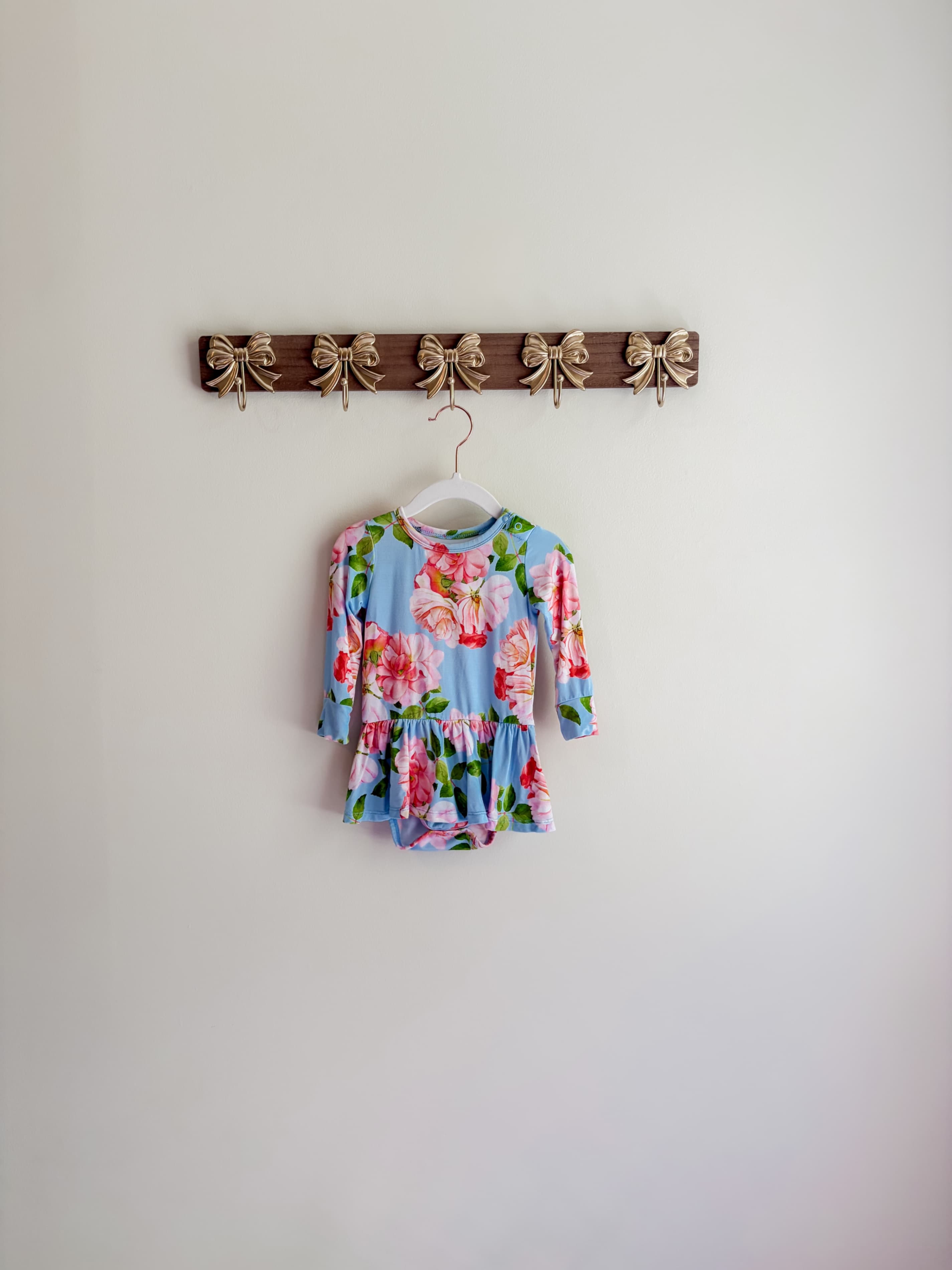 Gigi and Max size 18m Floral Long Sleeve One piece with a skirt small stain pictured