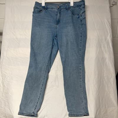 Seven7 Jeans Womens 18 Blue Light Wash Skinny Booty Shaper Stretch Denim Slim