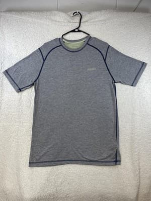 Orvis Shirt Mens M Gray Raglan Short Sleeve Lightweight Performance Activewear