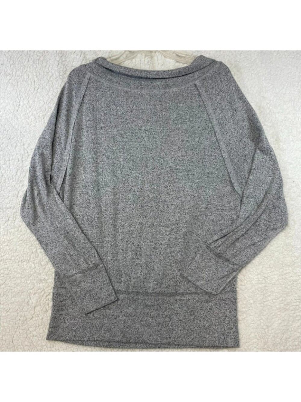 Lulus Gray Knit Sweater Size S – Soft Heathered Long Sleeve Pullover