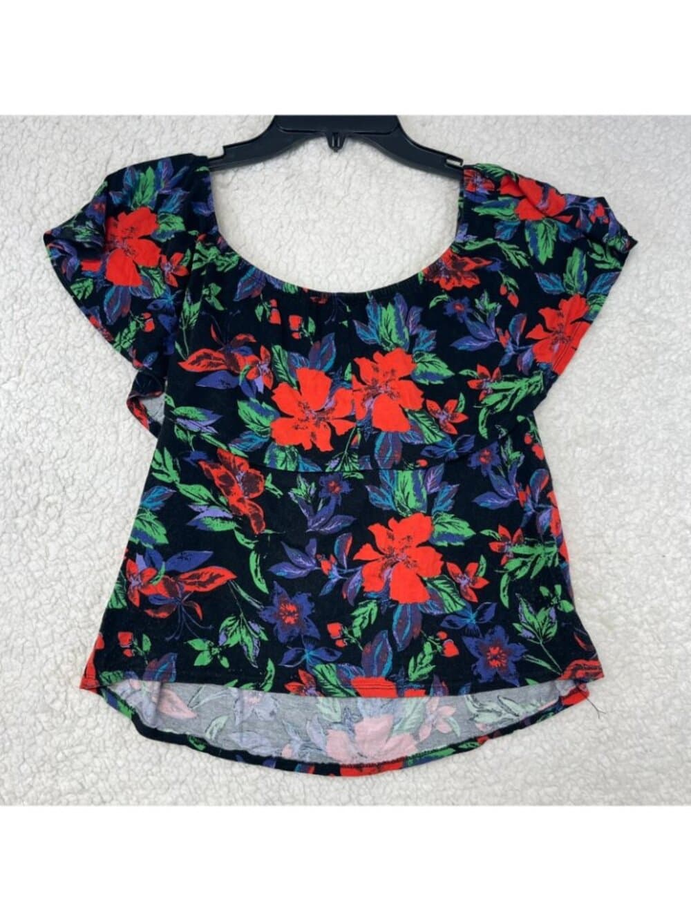 Atmosphere Floral Off Shoulder Ruffle Blouse Women's US 6
