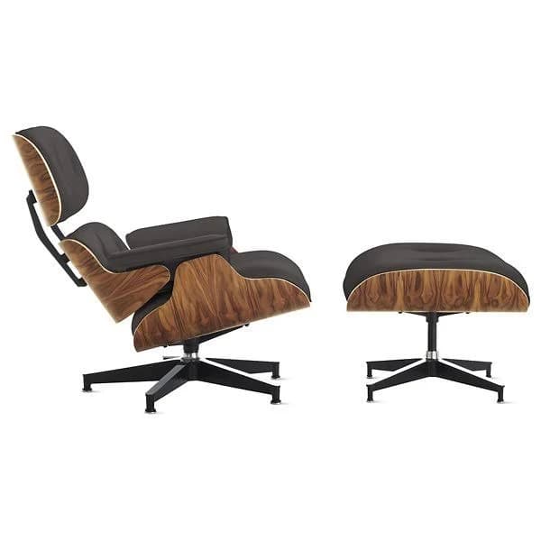 Herman Miller Eames Chair & Ottoman in Black Leather