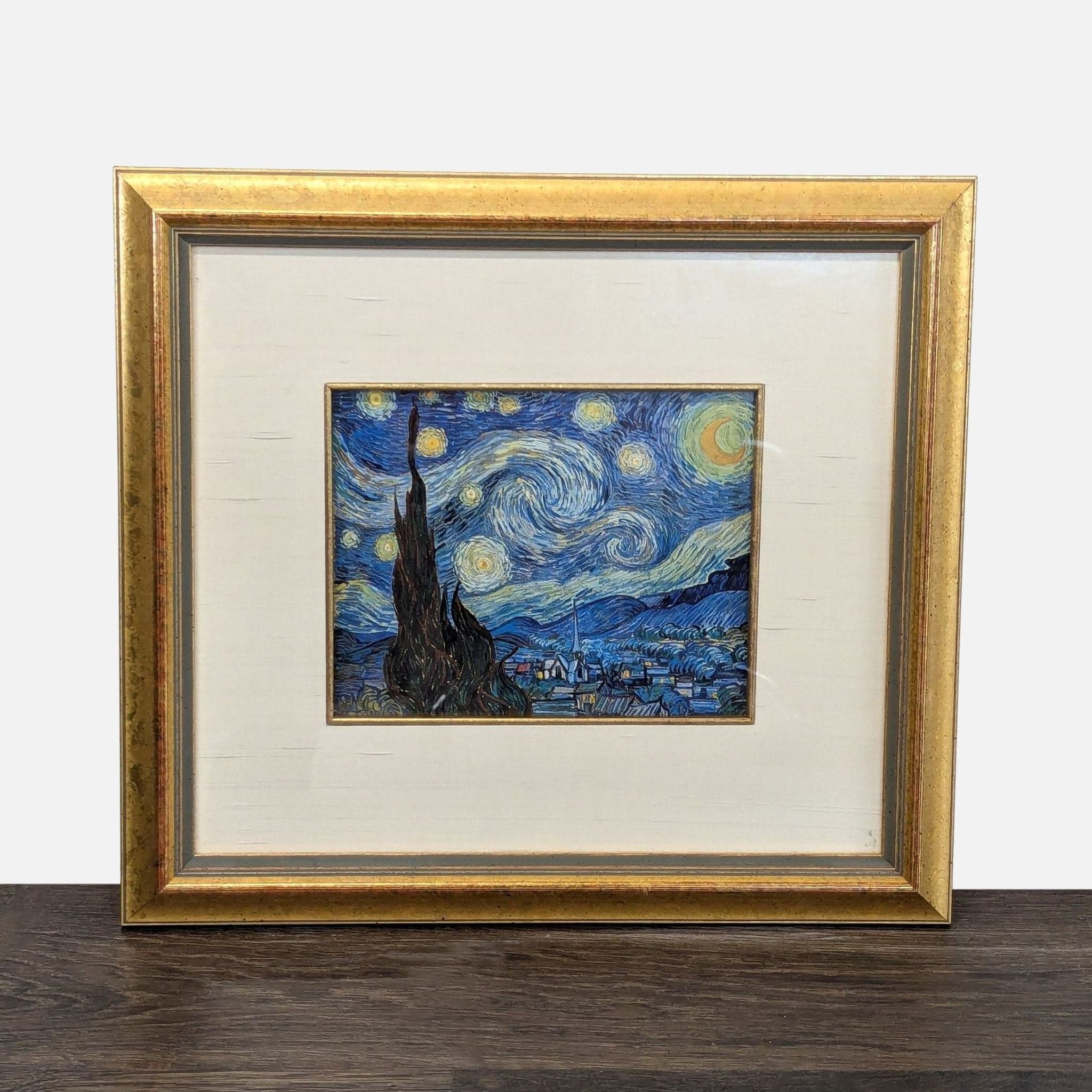 Van Gogh "Starry Night" Framed Art Print – Classic Wall Decor