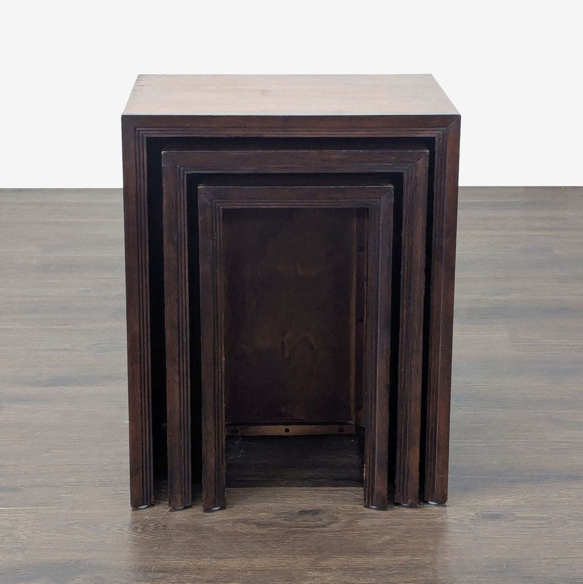 Set of Three Wood Nesting Tables