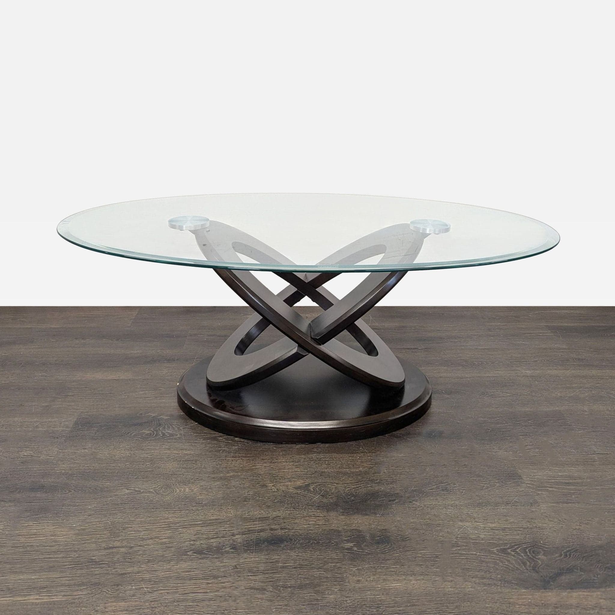 Green World Glass Top Coffee Table