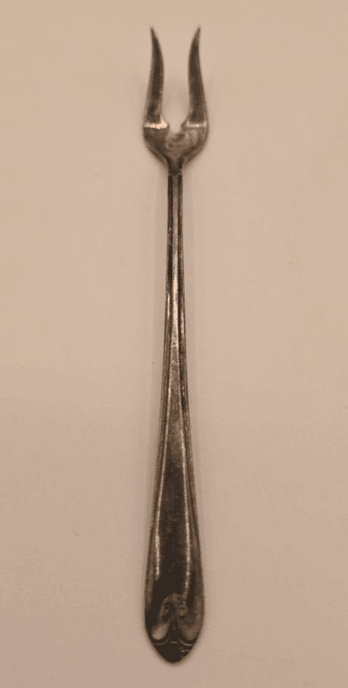 Vintage WM Rogers IS Lady Fair Design Cocktail Pickle Olive Fork - 6"