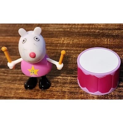 Jazwares Suzy Sheep Music Themed Action Figure 2.5” with Drums (2003) - HTF