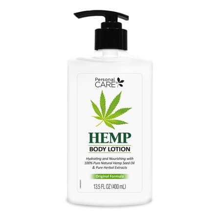 Personal Care Pure Hemp Body Lotion Hydrating and Nourishing 13.5 Fl Oz