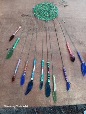 Large Handmade Resin Dreamcatcher Custom "Sweet Dreams" Bedroom Wall Hanging