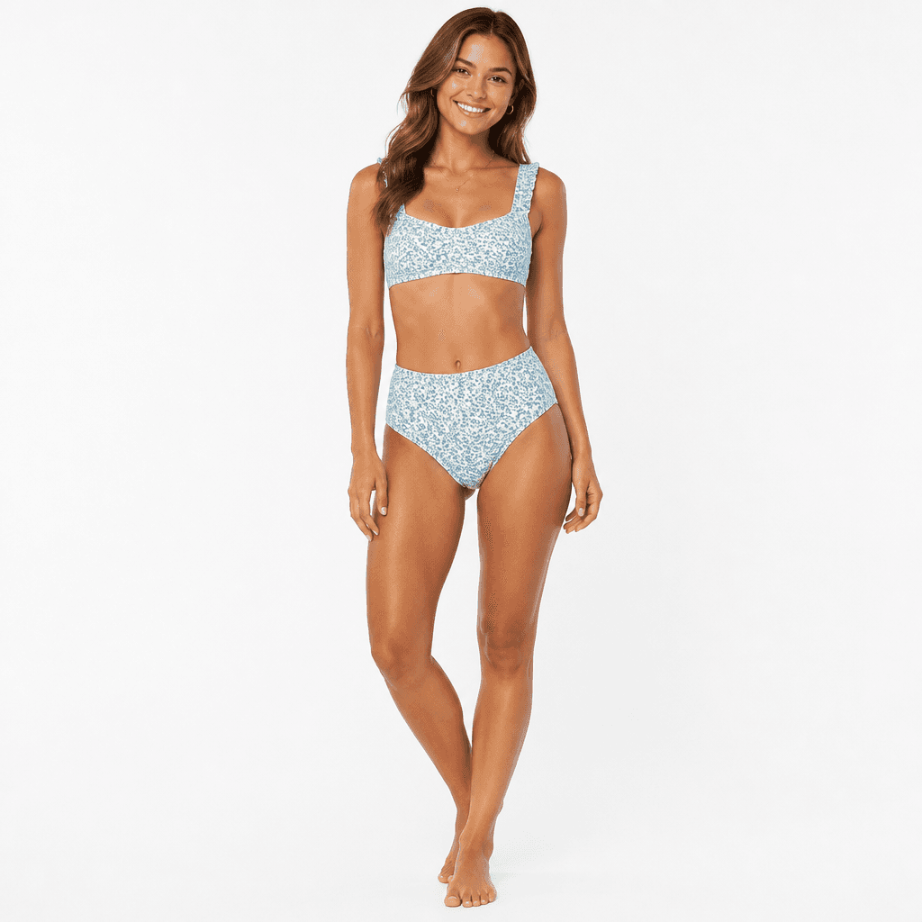 SHEIN Floral High-Waist Bikini Set Size L