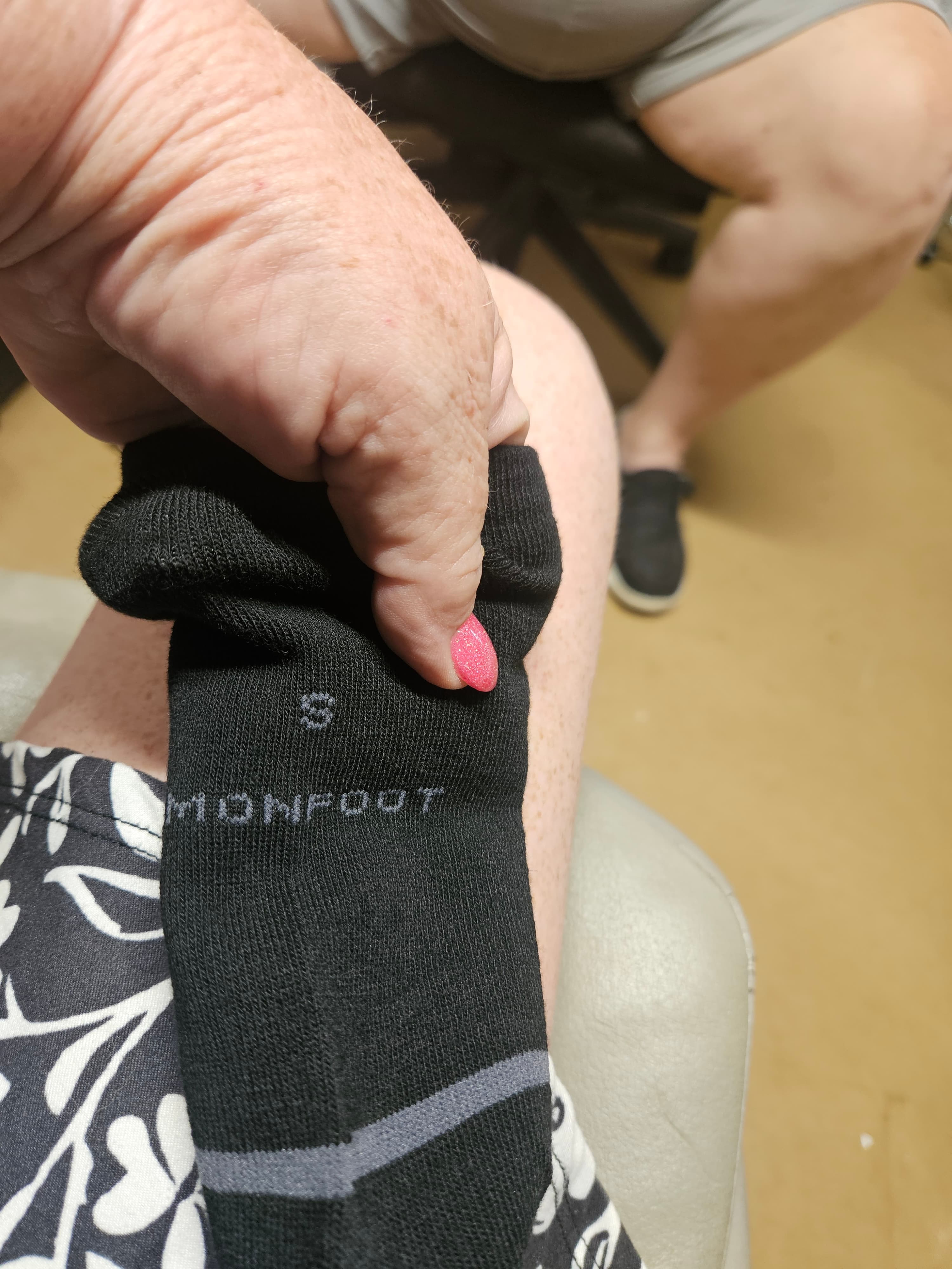 Monfoot Black Ankle Socks Size S