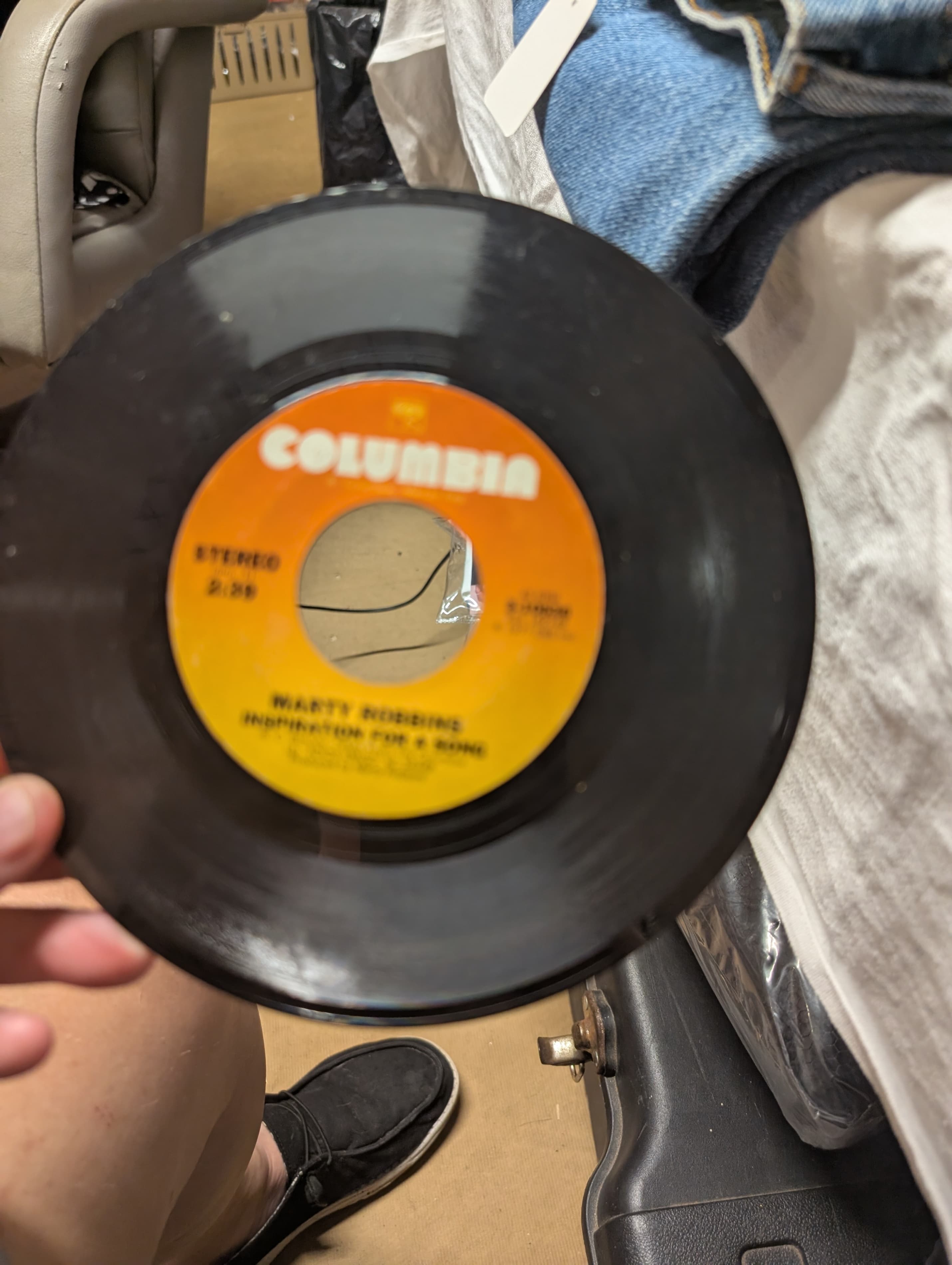 Columbia 45 RPM Vinyl Marty Robbins Inspiration for a Song