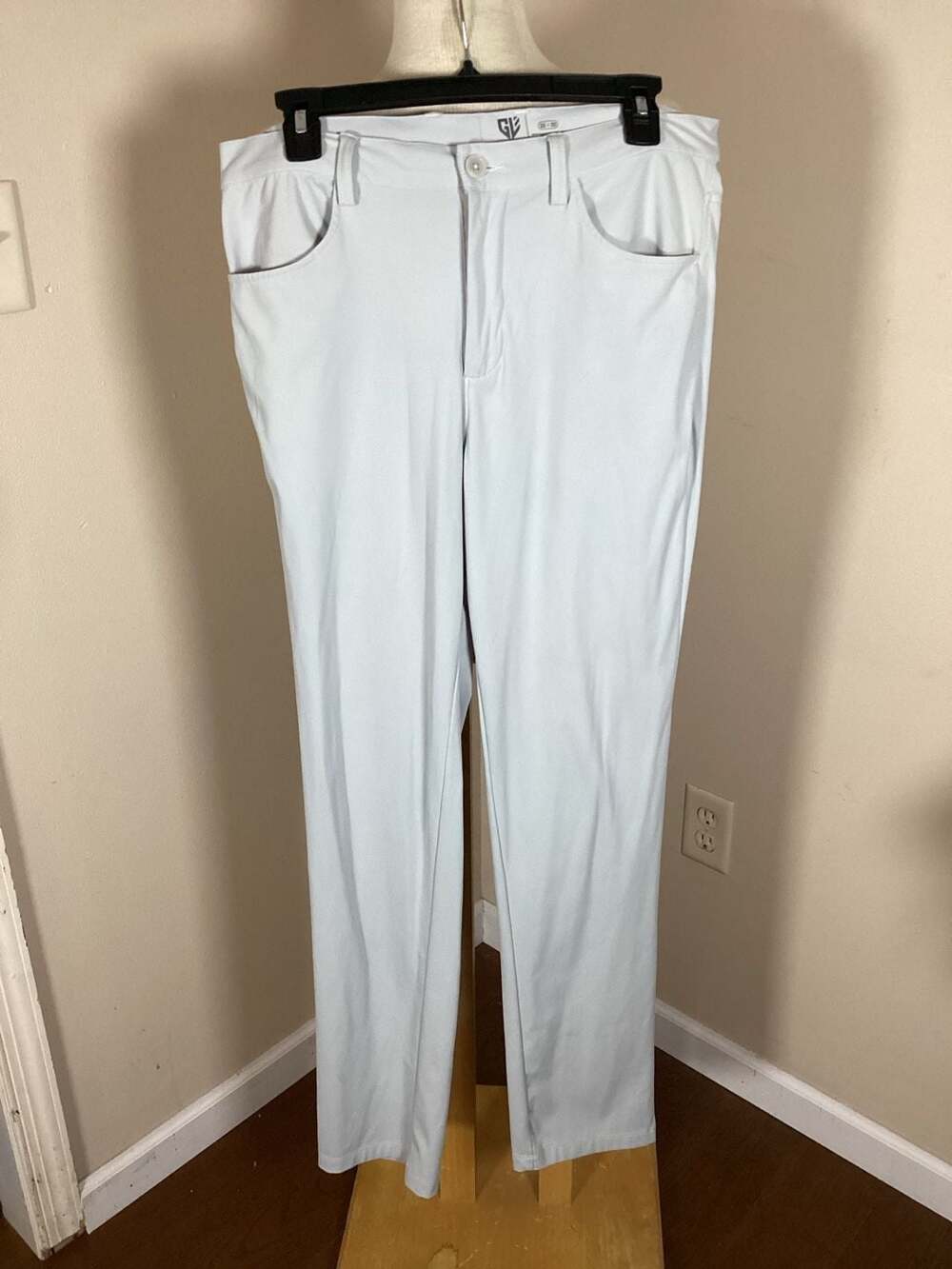 Graham GV Men's Performance Golf Pants, Size 32x32, Light Gray