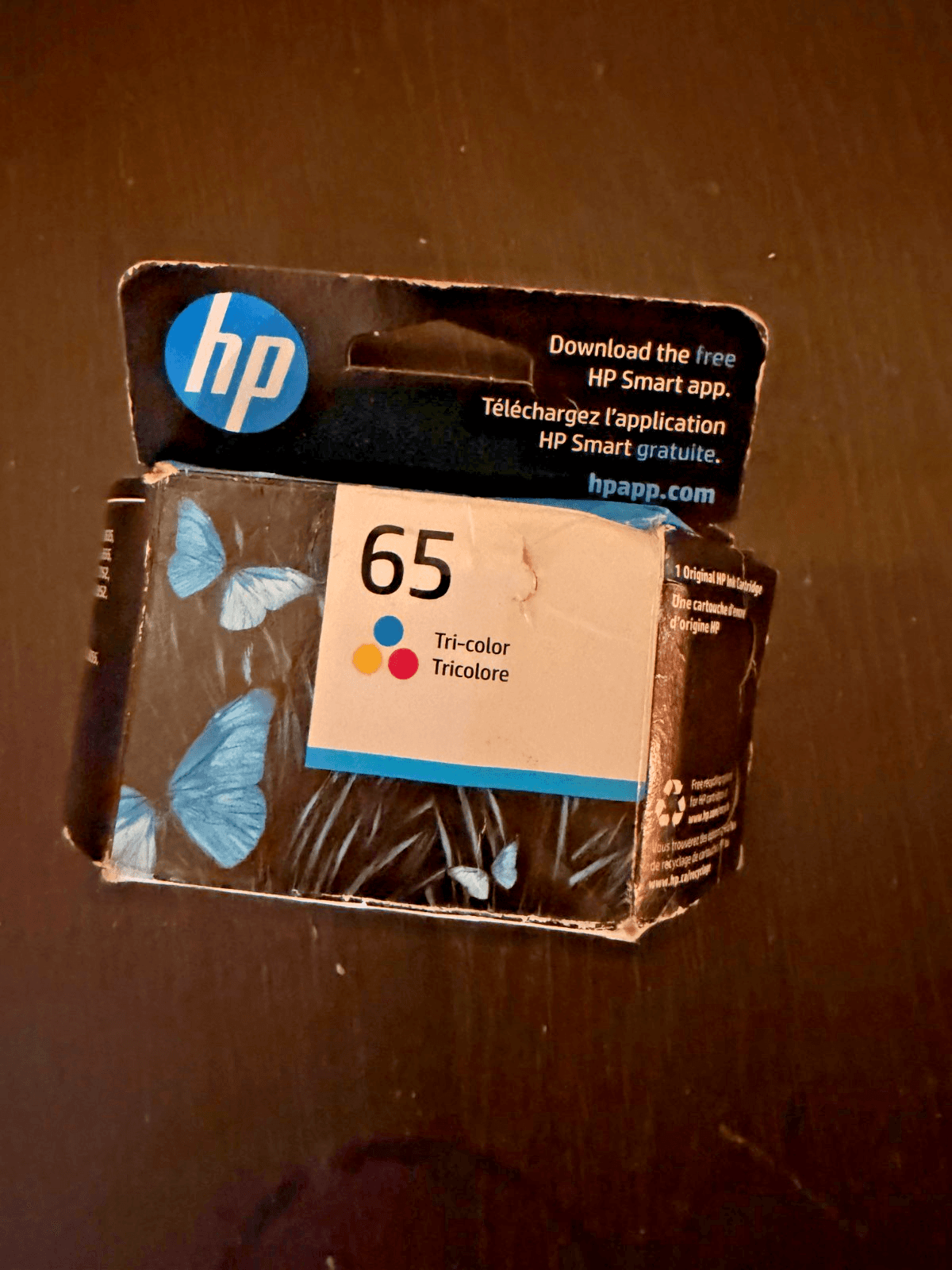 HP N9K01AN 65 Ink Cartridge - Tri-Color