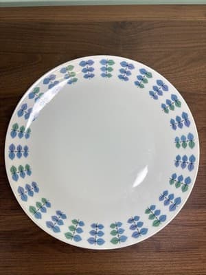 Makisa Elite Cali BOU Narumi 12” Platter 5493-T Made In Japan Blue Green VTG