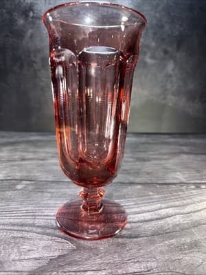 Imperial Glass OLD WILLIAMSBURG Pink 7.25”Ice Tea Glass Water Goblet Replaceme