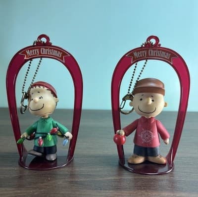 Peanuts | Collectible Bobble Head Christmas Ornaments | Linus And Charlie Brown