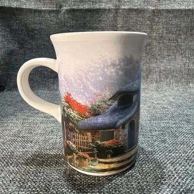 2004 Thomas Kinkade "Lilac Cottage" Coffee Mug From The Kinkade Oil Painting