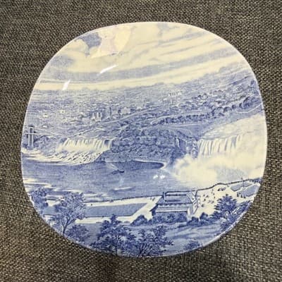 Niagara Falls J.&G. Meakin England 7” Vintage Souvenir Trinket Tray Square Plate