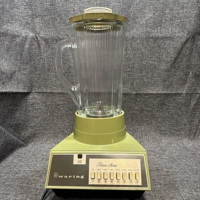 VTG MCM Waring Futura Series 8 Speed Blender Tested-Works! Model 11-156 Green