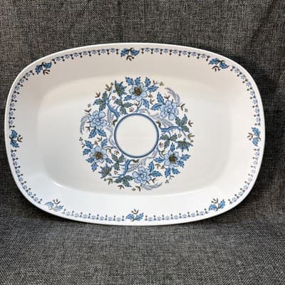 Noritake Blue Moon Oval Large 15” Platter Serving Tray Progression China #9022