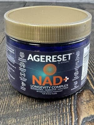 Agereset™ NAD+ Longevity Complex Supplement - Resveratrol Quercetin Gotu Kola