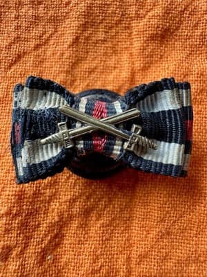 WWI-WWII Hindenburg With Crossed Swords Lapel Button-Original, Great Condition!
