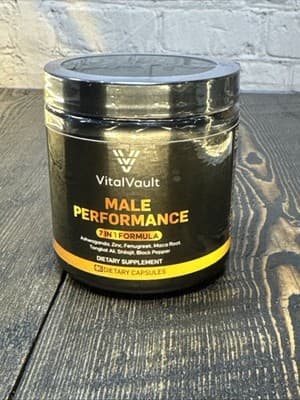Vital Vault Male Performance Support 7 In 1 Support Mood Muscle Sleep