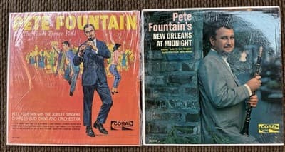 Pete Fountain Records In Shrink-Let The Good Times Roll-New Orleans At Midnight
