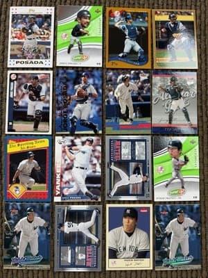 1998-2007 Jorge Posada, Hideki Matsui 16 Card Lot - NY Yankees