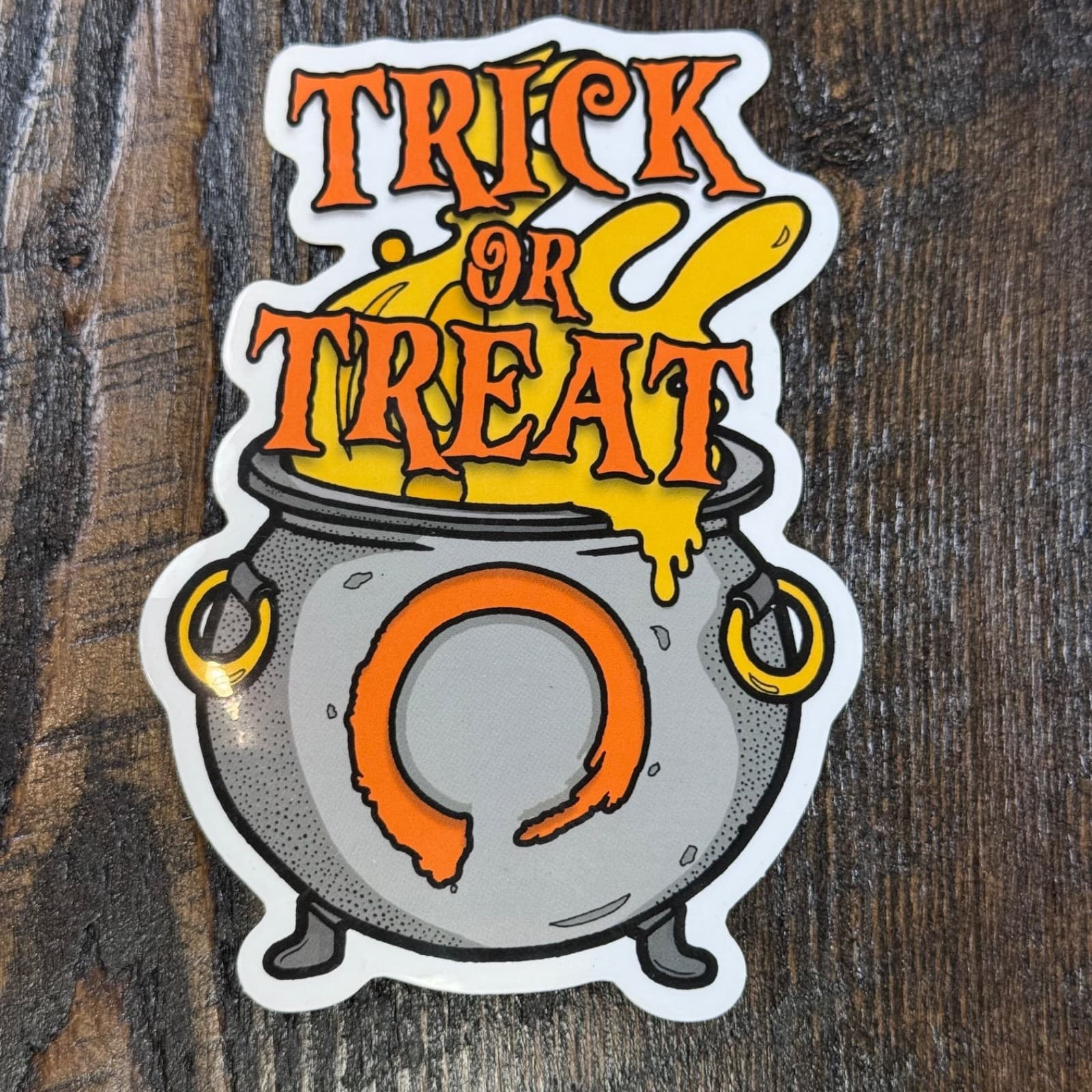Equilibrium Brewery - Halloween Sticker Cauldron Trick or Treat - Beer Sticker
