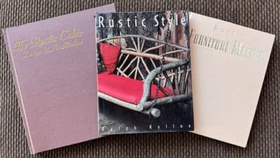 3 Ralph Kylloe Books Including “Rustic Furniture Makers” Signed By Ralph Kylloe
