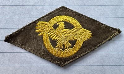 VINTAGE WWII PATCH, U.S MILITARY RUPTURED DUCK, HONORABLE DISCHARGE - ORIGINAL