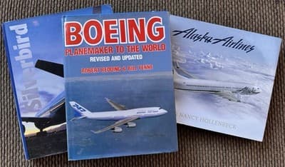 Set Of 3 Hardcover Aviation Books - Alaska Airlines, Boeing, American Airlines