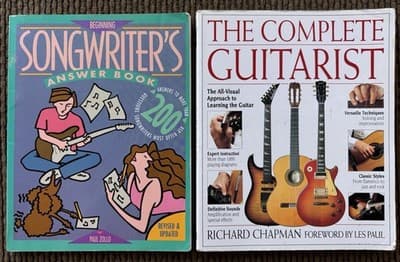 2 Music Books -The Complete Guitarist -Beginning Songwriter’s Answer Book -1993