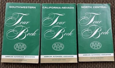 1967-1968 VINTAGE AAA Tour Books Lot of 3 - N. Central, Southwestern, Cal.-Nev