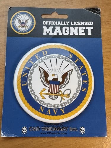 United States Navy Magnet Button