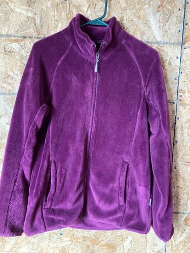 White Sierra Women's Fleece Zip-up Jacket Size M- Purple Fuchsia Pink