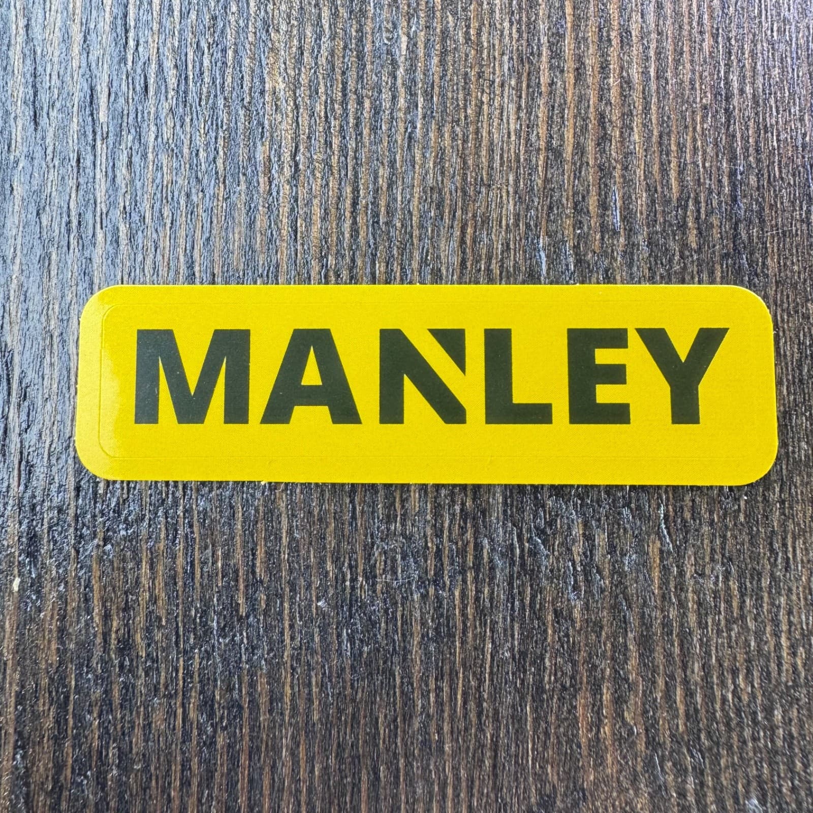 Manley Sticker - Water Bottle Phone Laptop Skateboard Hard Hat Lunch Tools Box