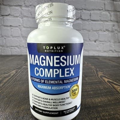 TopLux Magnesium Complex - Bone & Muscle - Overall Wellness - Regular Digestive