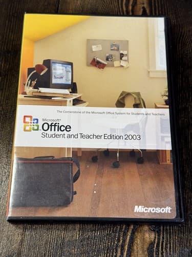 Genuine Microsoft Office Student and Teacher Edition 2003 Complete with Key